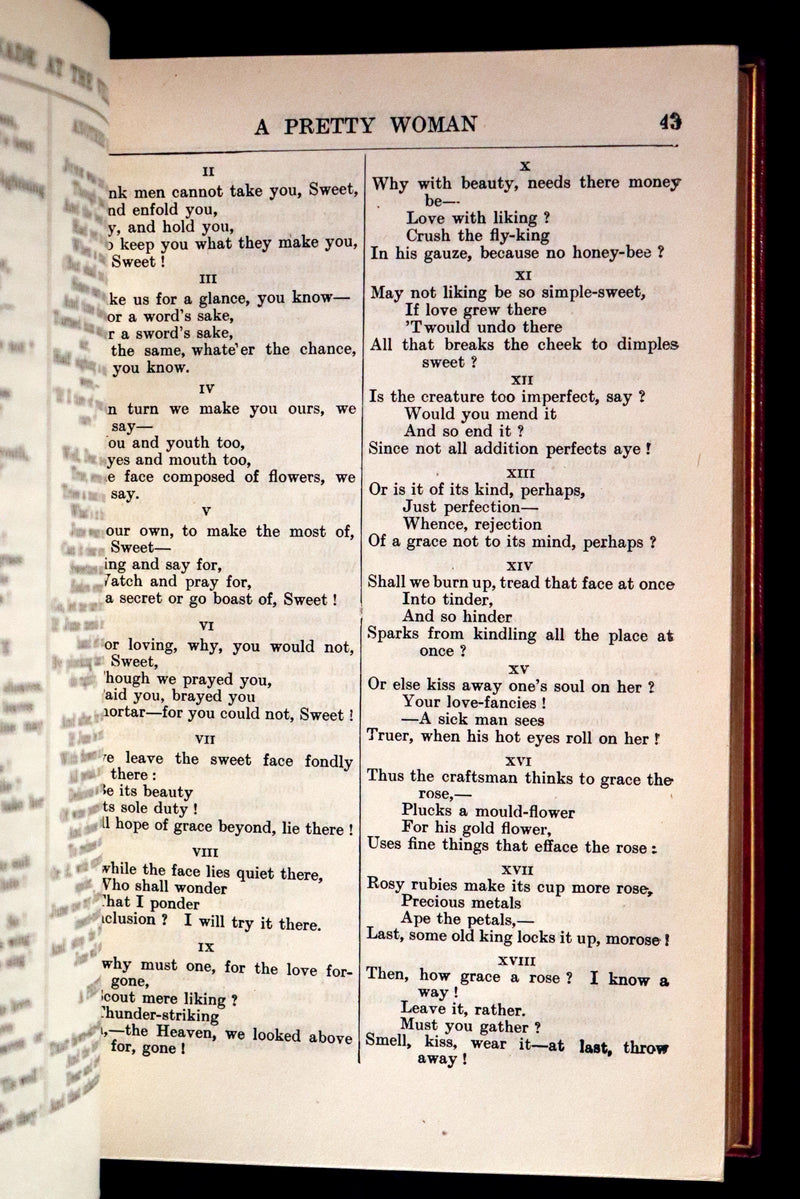 1917 Nice Sangorski Morocco Binding - Poems of Robert Browning.