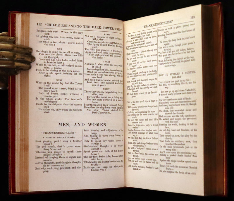 1917 Nice Sangorski Morocco Binding - Poems of Robert Browning.