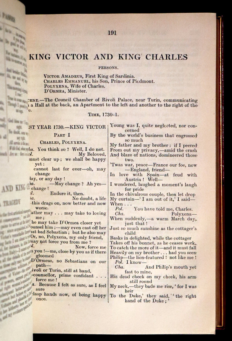 1917 Nice Sangorski Morocco Binding - Poems of Robert Browning.
