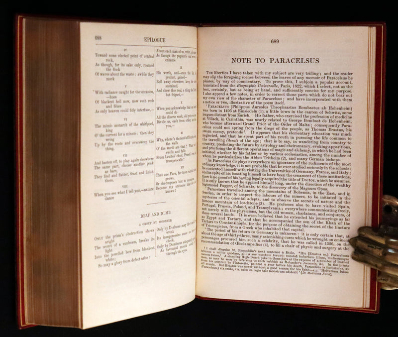 1917 Nice Sangorski Morocco Binding - Poems of Robert Browning.