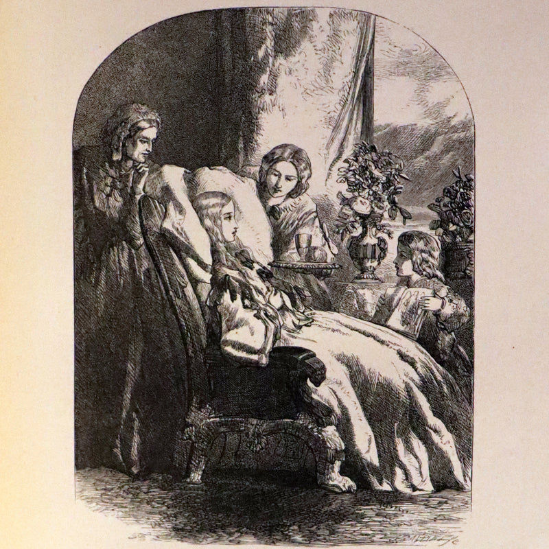 1854 Rare with William Cullen Bryant Signature - POEMS by William Cullen Bryant. Illustrated.
