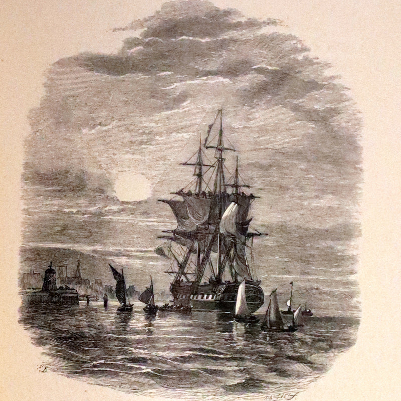 1854 Rare with William Cullen Bryant Signature - POEMS by William Cullen Bryant. Illustrated.