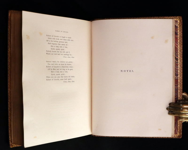 1854 Rare with William Cullen Bryant Signature - POEMS by William Cullen Bryant. Illustrated.