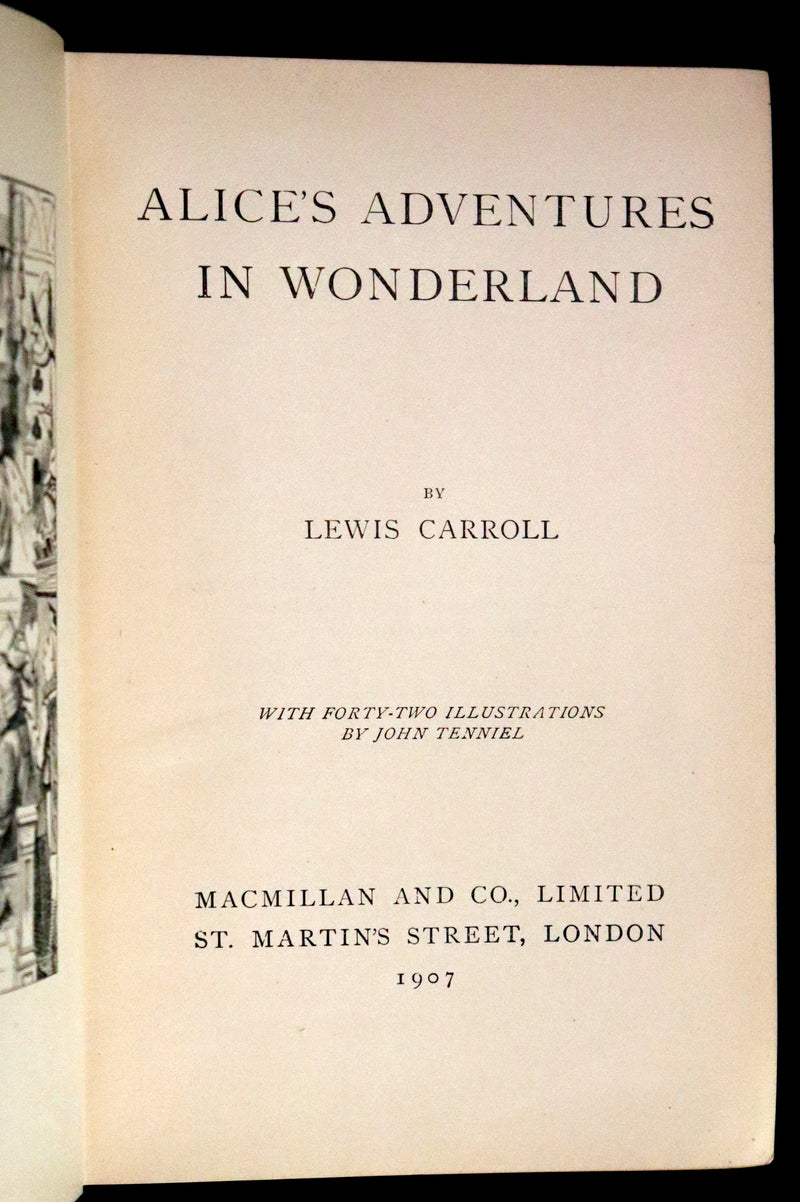 1907 Scarce First "Miniature" Edition - Alice's Adventures in Wonderland by Lewis Carroll.