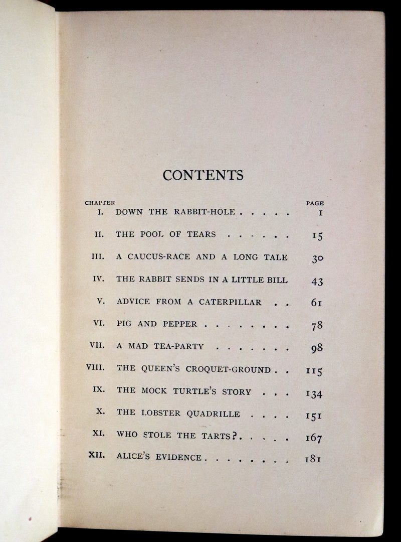 1907 Scarce First "Miniature" Edition - Alice's Adventures in Wonderland by Lewis Carroll.