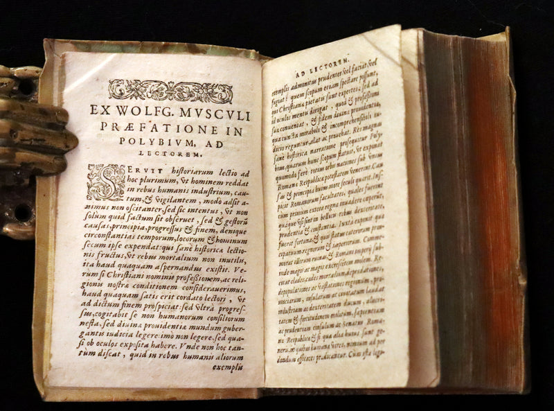 1597 Rare Latin Vellum Book - Polybius - Roman Republic's Histories - Megalopolitani Historiarum.