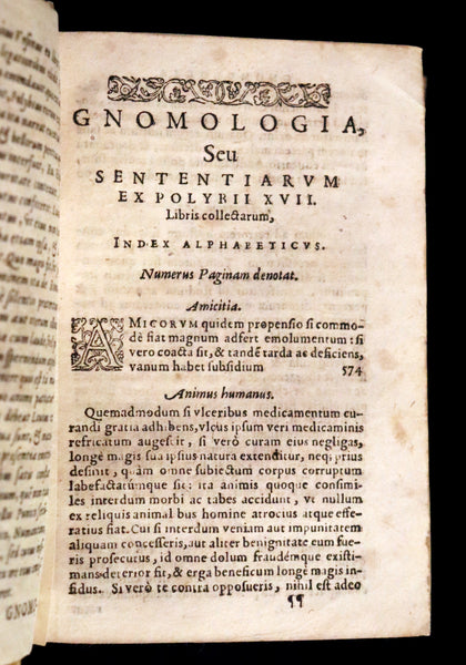 1597 Rare Latin Vellum Book - Polybius - Roman Republic's Histories - Megalopolitani Historiarum.