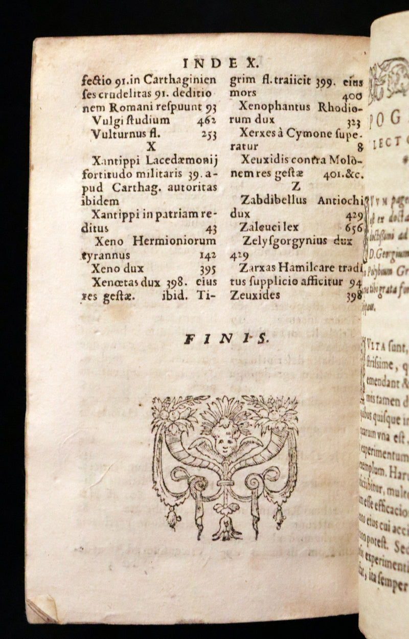 1597 Rare Latin Vellum Book - Polybius - Roman Republic's Histories - Megalopolitani Historiarum.