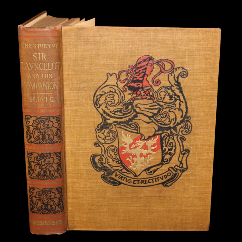 1907 Rare First Edition - King Arthur Tales, THE STORY OF Sir LANCELOT and his COMPANIONS by Howard Pyle.
