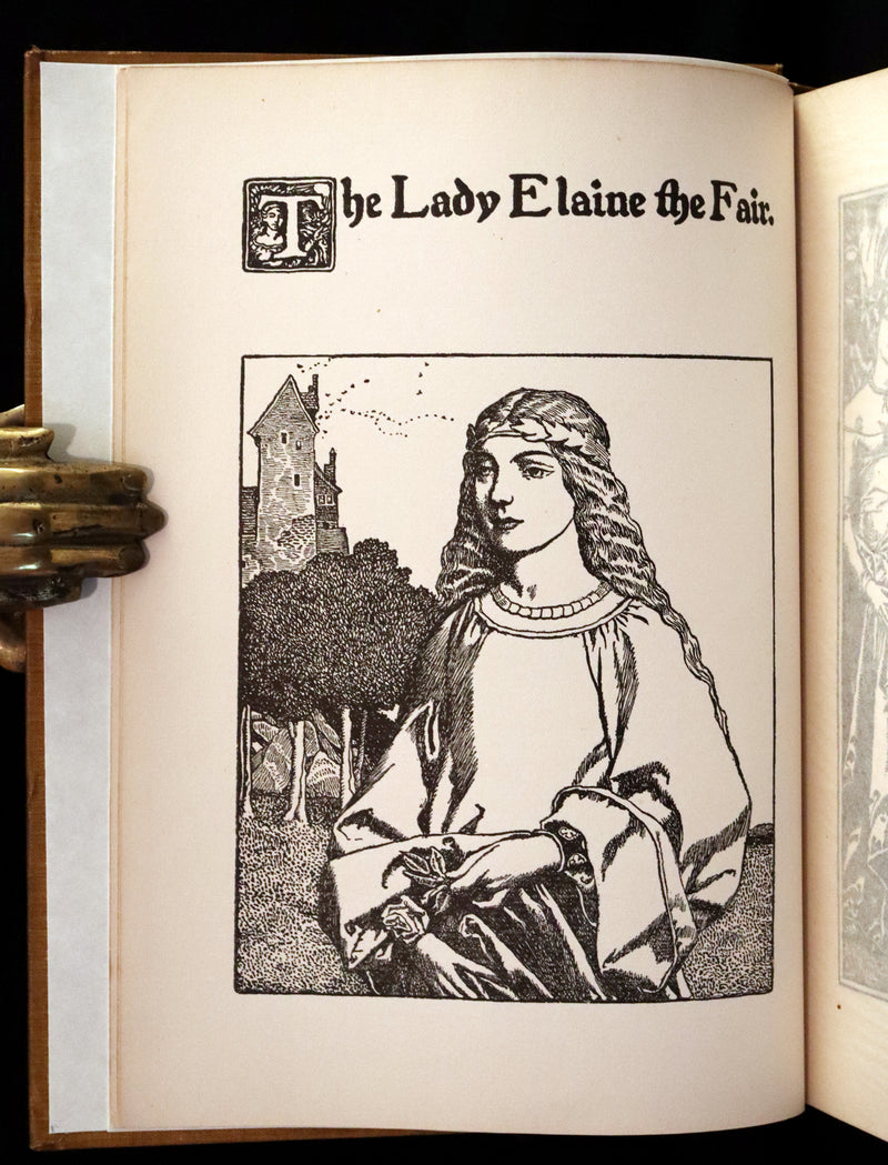 1907 Rare First Edition - King Arthur Tales, THE STORY OF Sir LANCELOT and his COMPANIONS by Howard Pyle.