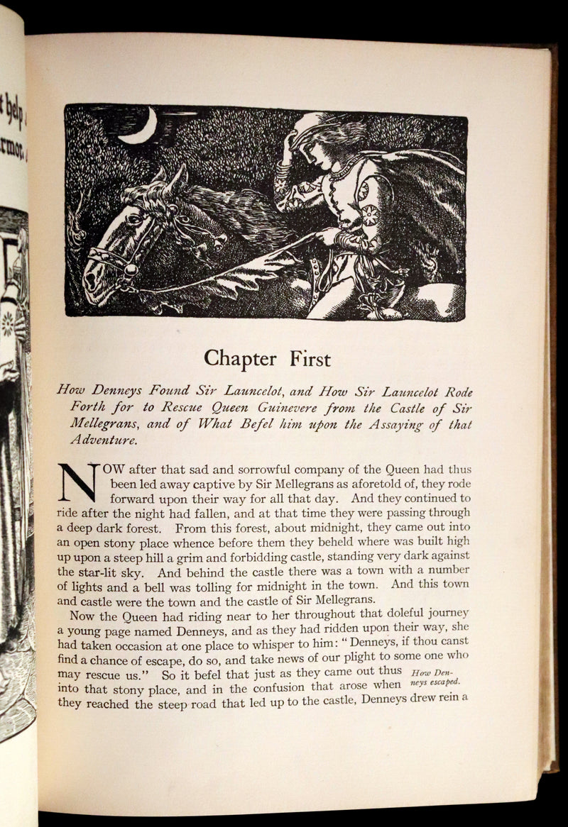 1907 Rare First Edition - King Arthur Tales, THE STORY OF Sir LANCELOT and his COMPANIONS by Howard Pyle.