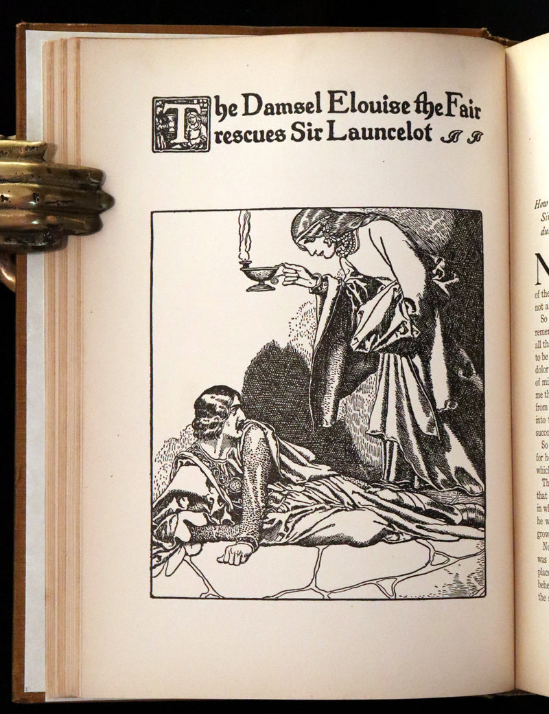 1907 Rare First Edition - King Arthur Tales, THE STORY OF Sir LANCELOT and his COMPANIONS by Howard Pyle.
