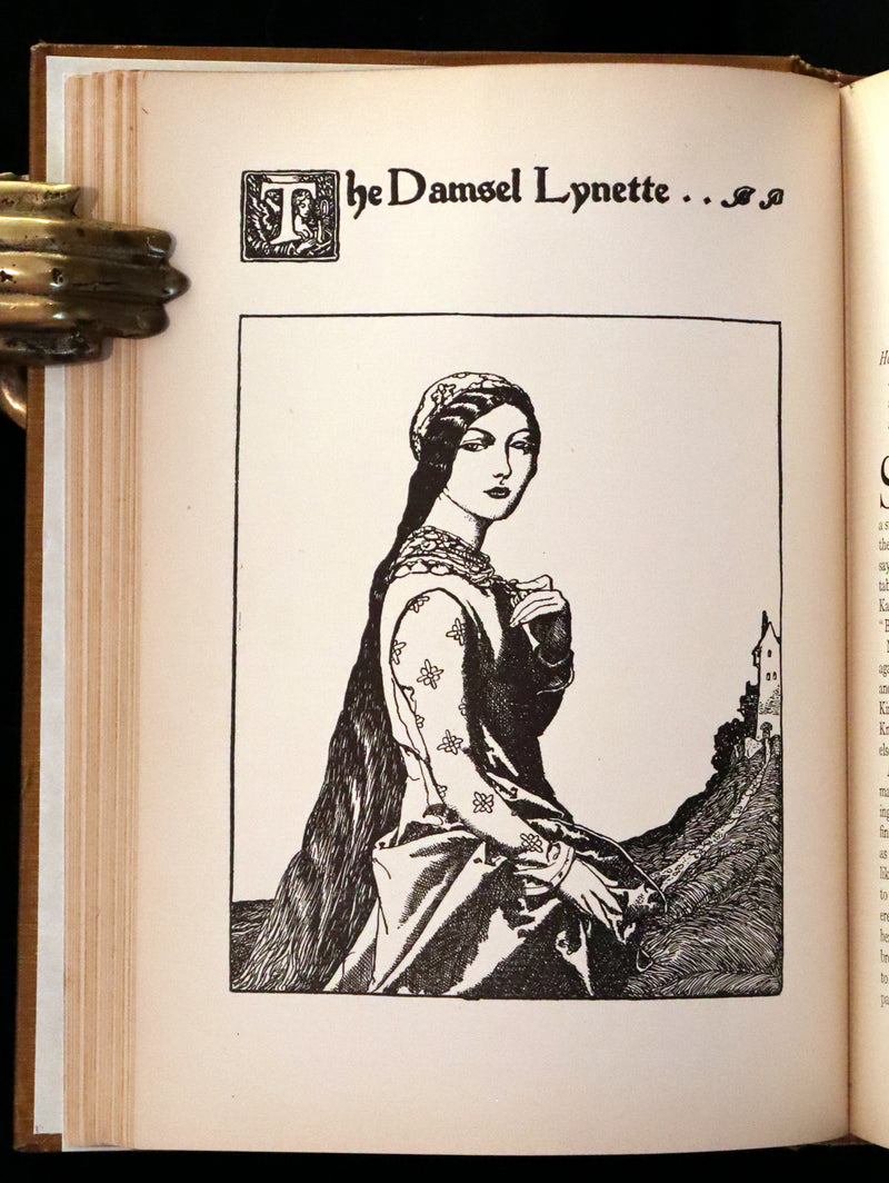 1907 Rare First Edition - King Arthur Tales, THE STORY OF Sir LANCELOT and his COMPANIONS by Howard Pyle.