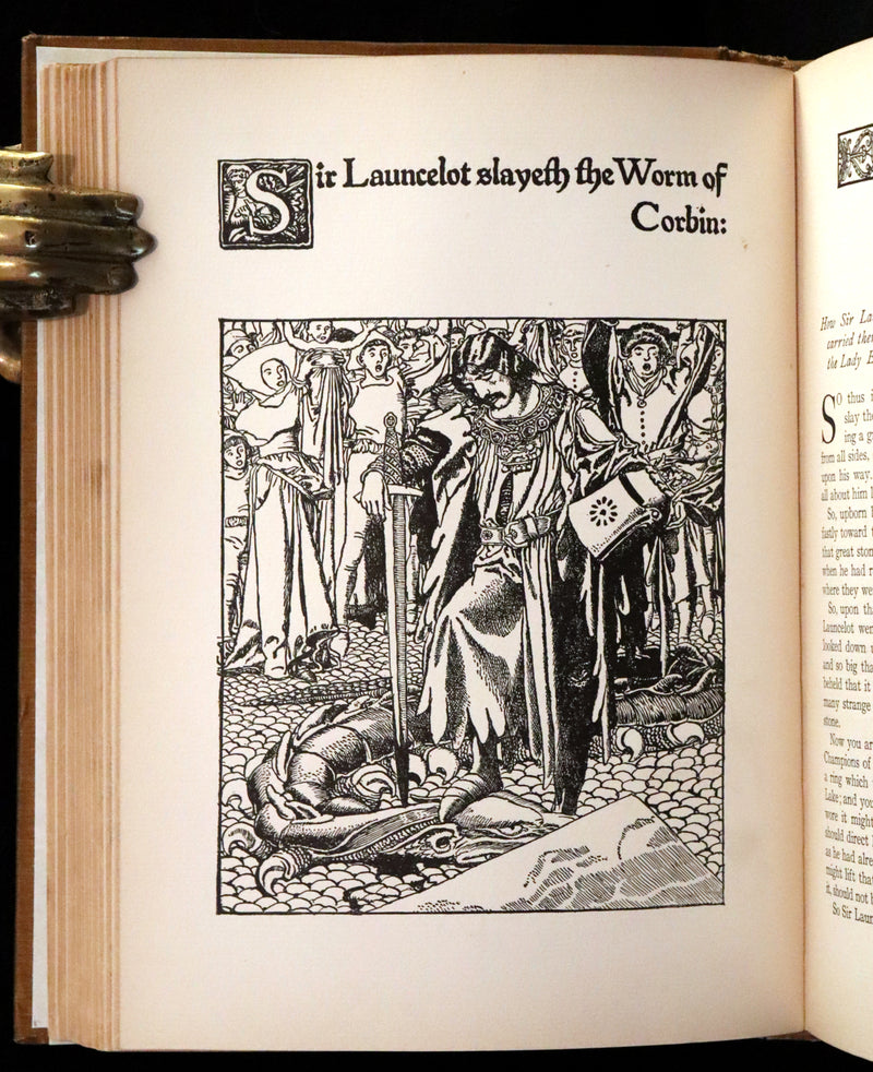 1907 Rare First Edition - King Arthur Tales, THE STORY OF Sir LANCELOT and his COMPANIONS by Howard Pyle.