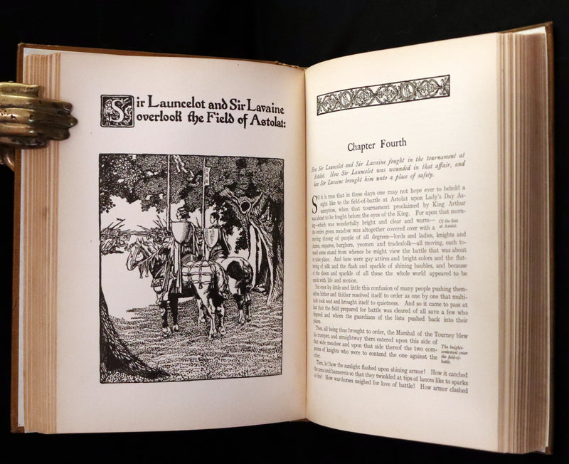 1907 Rare First Edition - King Arthur Tales, THE STORY OF Sir LANCELOT and his COMPANIONS by Howard Pyle.