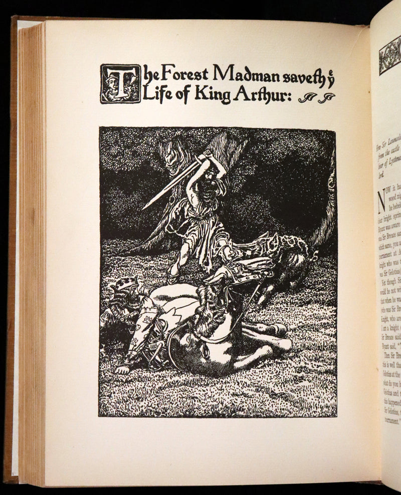1907 Rare First Edition - King Arthur Tales, THE STORY OF Sir LANCELOT and his COMPANIONS by Howard Pyle.