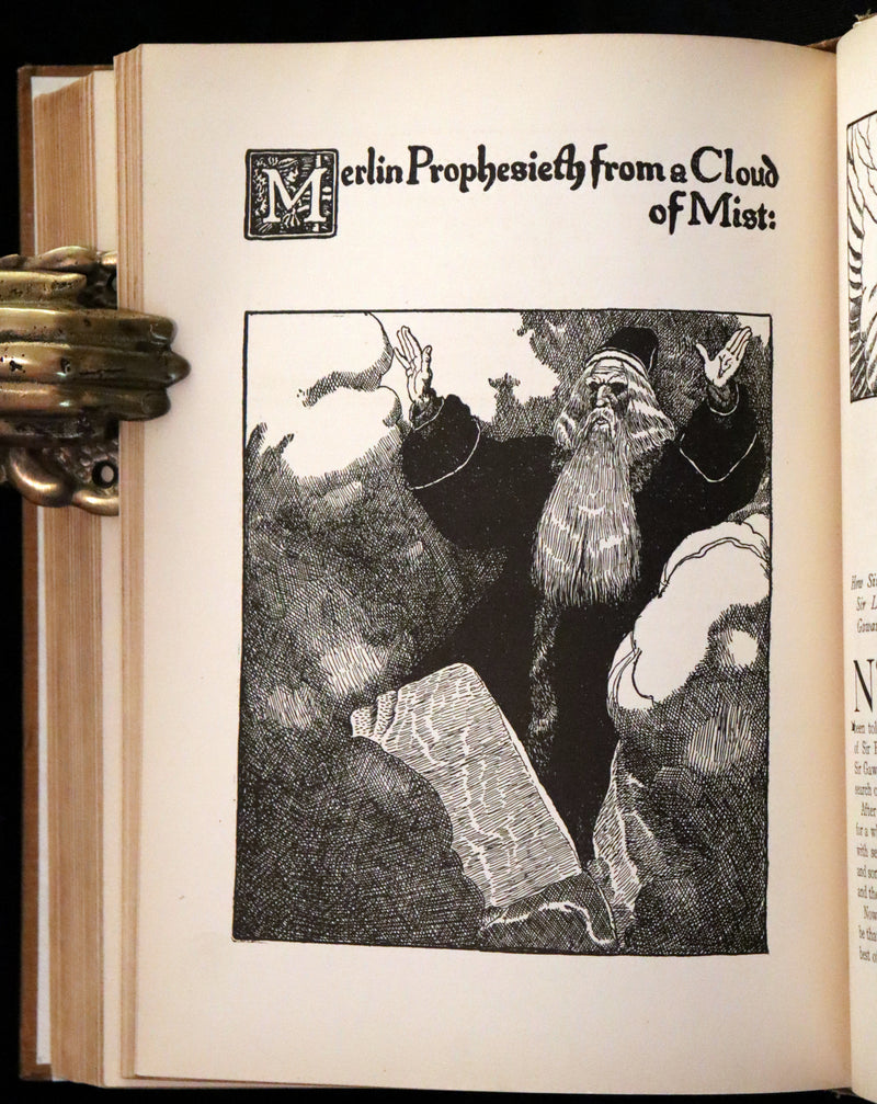 1907 Rare First Edition - King Arthur Tales, THE STORY OF Sir LANCELOT and his COMPANIONS by Howard Pyle.