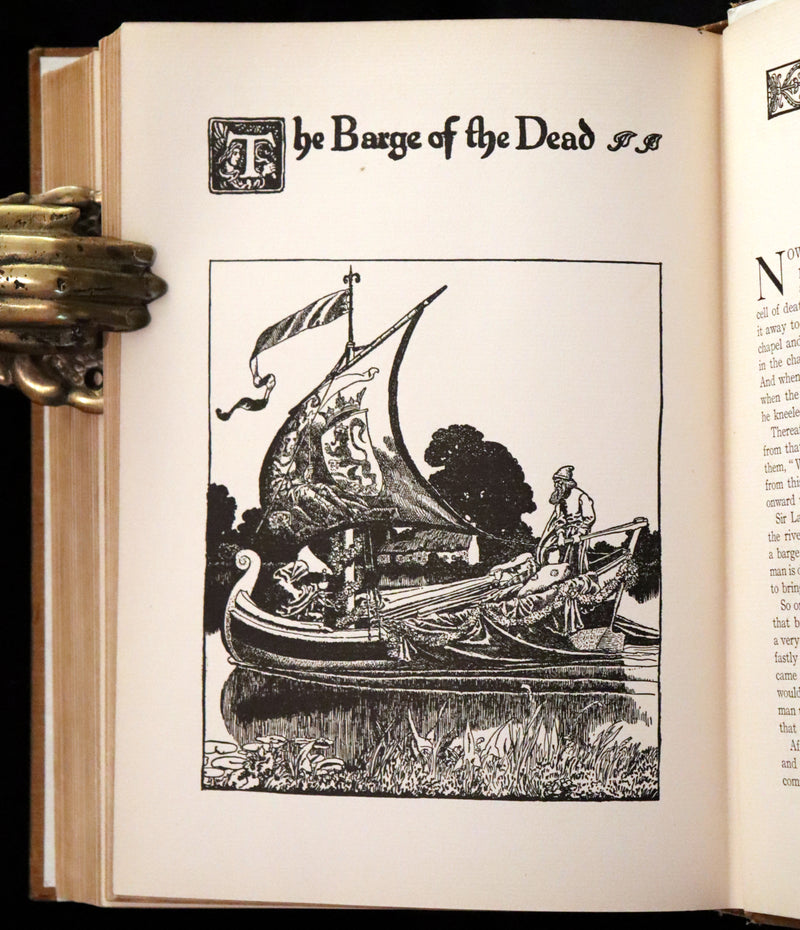 1907 Rare First Edition - King Arthur Tales, THE STORY OF Sir LANCELOT and his COMPANIONS by Howard Pyle.