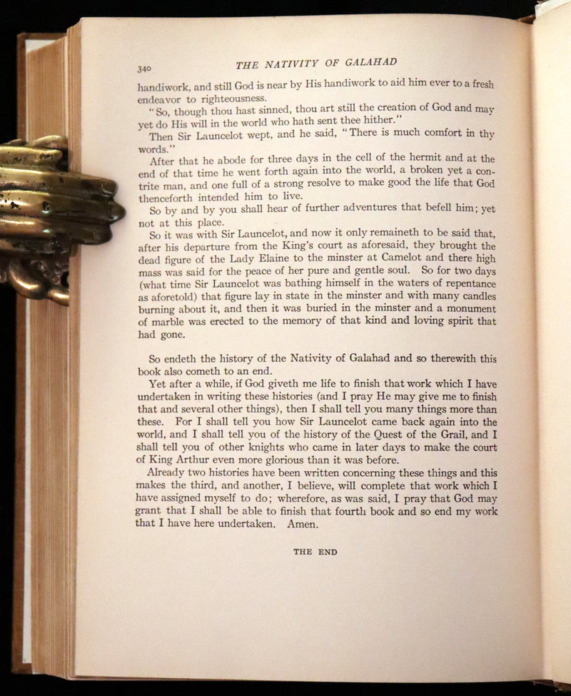 1907 Rare First Edition - King Arthur Tales, THE STORY OF Sir LANCELOT and his COMPANIONS by Howard Pyle.