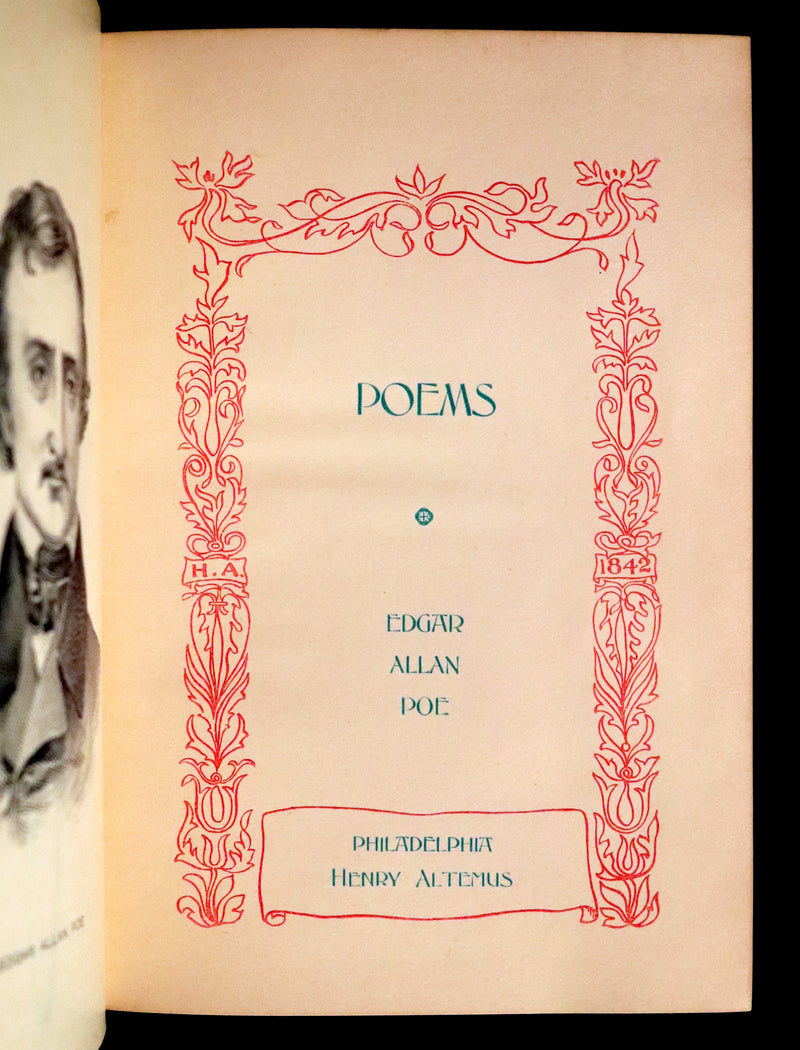 1895 Rare Book - The Raven and other POEMS by Edgar Allan POE.