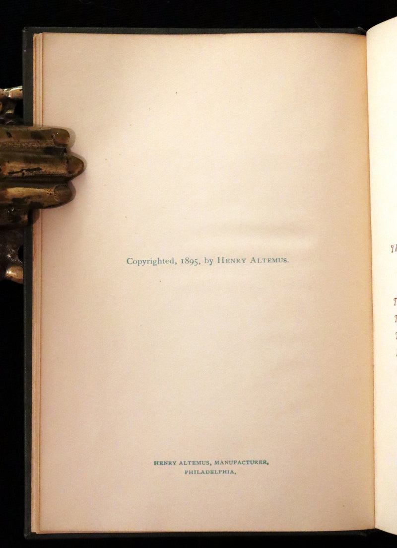 1895 Rare Book - The Raven and other POEMS by Edgar Allan POE.