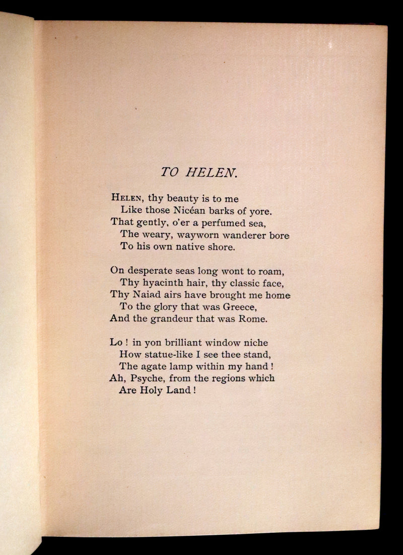 1895 Rare Book - The Raven and other POEMS by Edgar Allan POE.