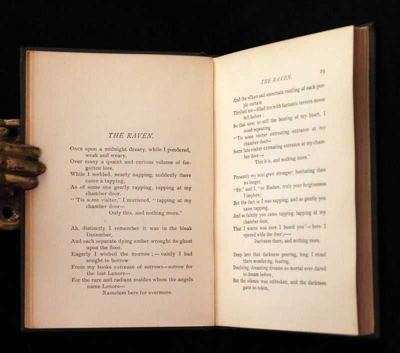 1895 Rare Book - The Raven and other POEMS by Edgar Allan POE.