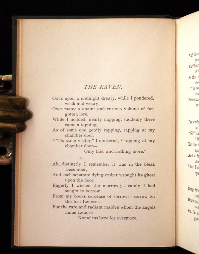 1895 Rare Book - The Raven and other POEMS by Edgar Allan POE.