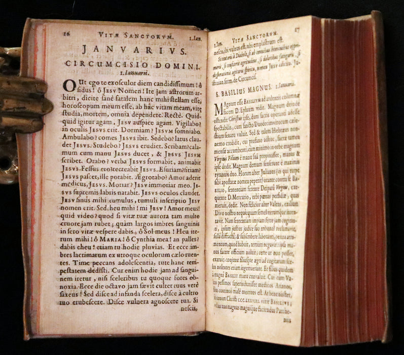 1637 Rare Latin Vellum Book - Jesuit Andreas Brunner - FASTI MARIANI.