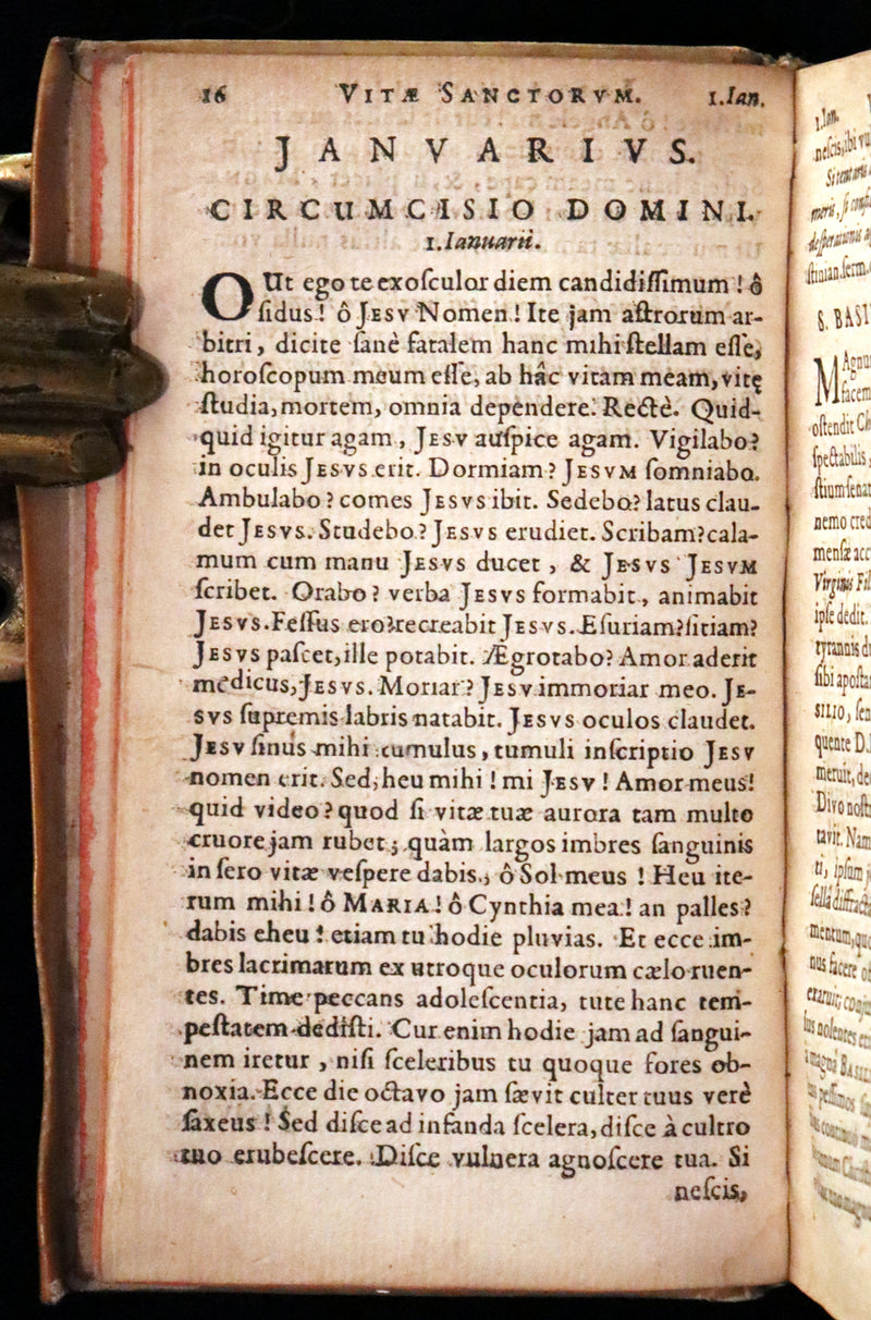 1637 Rare Latin Vellum Book - Jesuit Andreas Brunner - FASTI MARIANI.