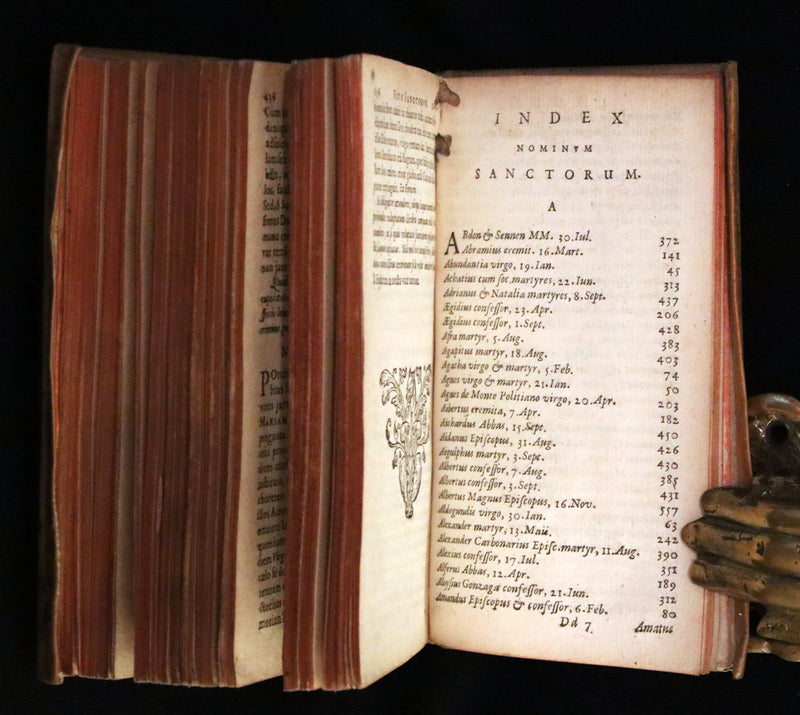 1637 Rare Latin Vellum Book - Jesuit Andreas Brunner - FASTI MARIANI.
