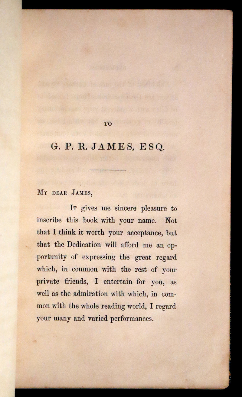 1844 Rare First Edition - Saint James's: or, The Court of Queen Anne by William Harrison Ainsworth illustrated by Cruikshank.