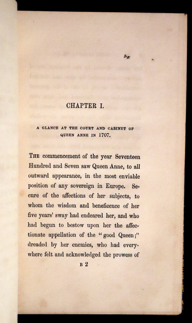 1844 Rare First Edition - Saint James's: or, The Court of Queen Anne by William Harrison Ainsworth illustrated by Cruikshank.