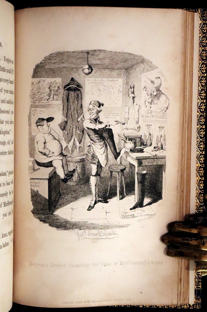 1844 Rare First Edition - Saint James's: or, The Court of Queen Anne by William Harrison Ainsworth illustrated by Cruikshank.
