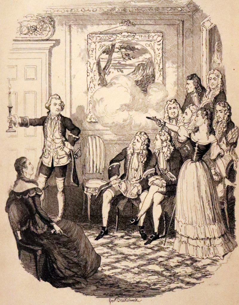 1844 Rare First Edition - Saint James's: or, The Court of Queen Anne by William Harrison Ainsworth illustrated by Cruikshank.