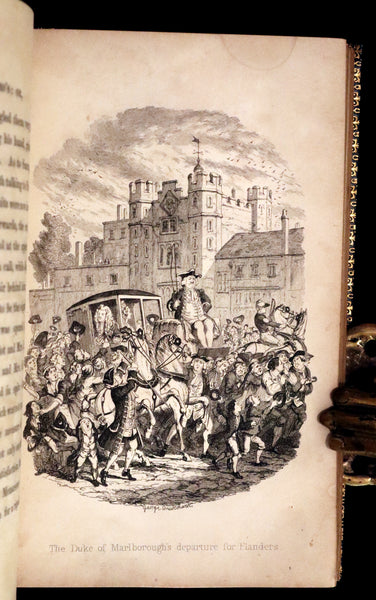1844 Rare First Edition - Saint James's: or, The Court of Queen Anne by William Harrison Ainsworth illustrated by Cruikshank.