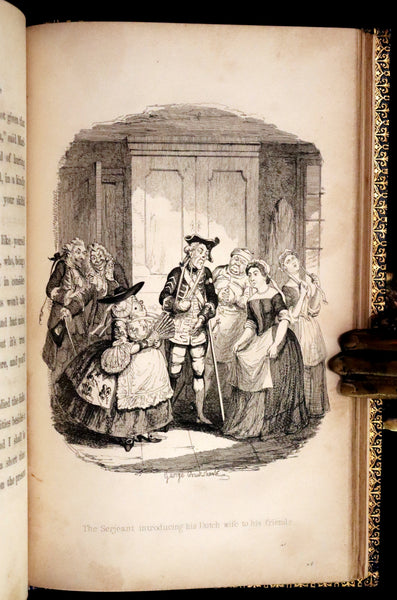 1844 Rare First Edition - Saint James's: or, The Court of Queen Anne by William Harrison Ainsworth illustrated by Cruikshank.