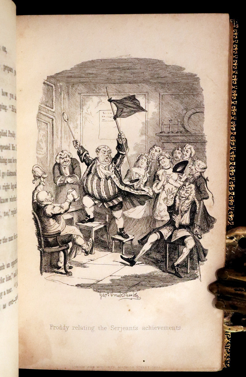 1844 Rare First Edition - Saint James's: or, The Court of Queen Anne by William Harrison Ainsworth illustrated by Cruikshank.