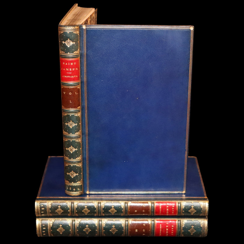 1844 Rare First Edition - Saint James's: or, The Court of Queen Anne by William Harrison Ainsworth illustrated by Cruikshank.