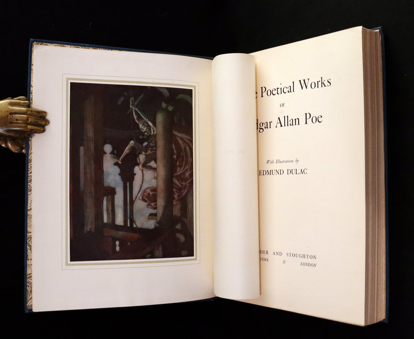 1910 First US Edition - The Poetical Works of Edgar Allan Poe Illustrated By Edmund Dulac.