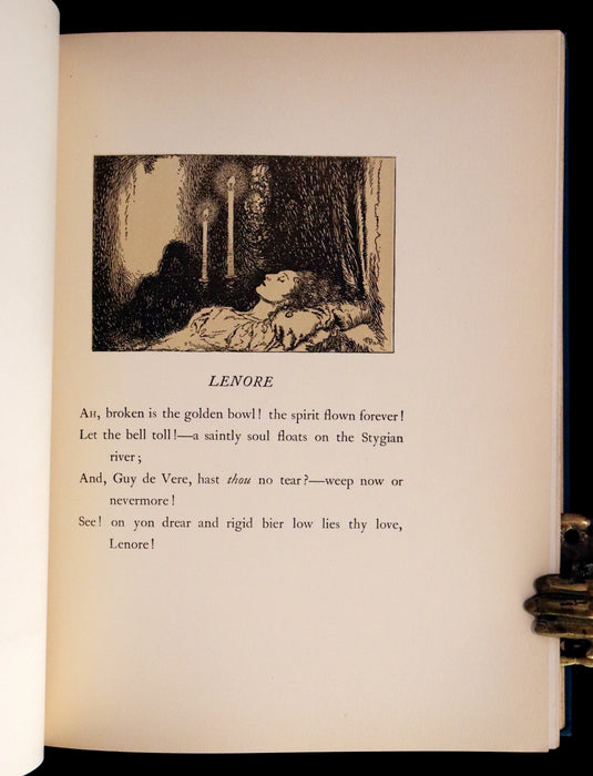 1910 First US Edition - The Poetical Works of Edgar Allan Poe Illustrated By Edmund Dulac.