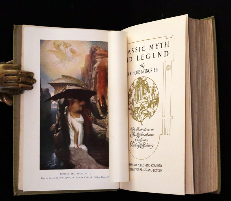 1912 Rare First Edition - Ancient Greece CLASSIC MYTH AND LEGEND by A. R. Hope Moncrieff.