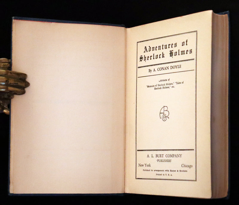 1920 Rare Book - The ADVENTURES of SHERLOCK HOLMES by Arthur Conan DOYLE.