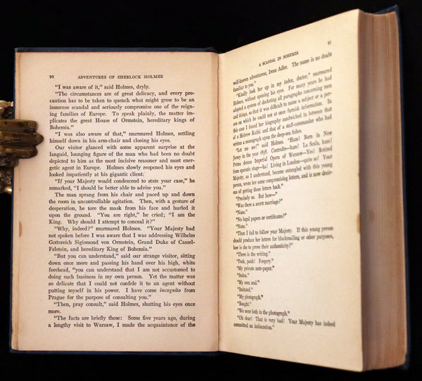 1920 Rare Book - The ADVENTURES of SHERLOCK HOLMES by Arthur Conan DOY ...