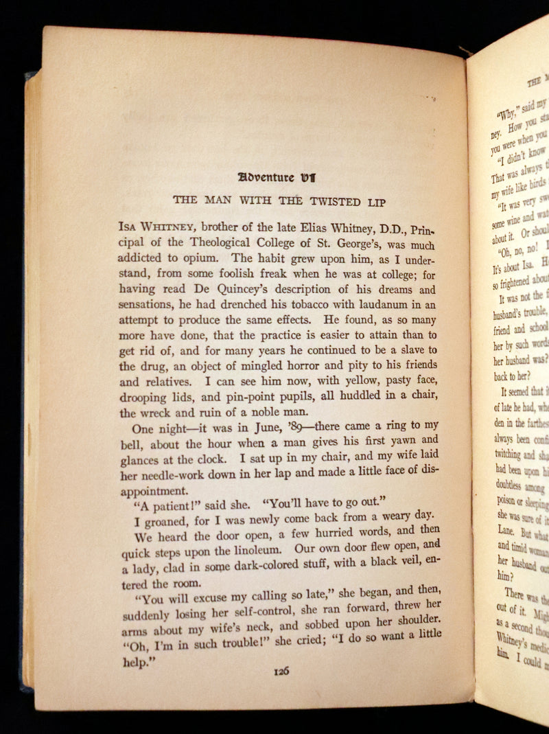 1920 Rare Book - The ADVENTURES of SHERLOCK HOLMES by Arthur Conan DOYLE.