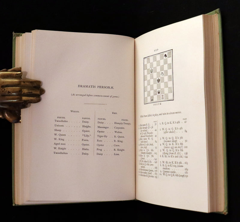 1898 Rare Two volumes in One - Alice's Adventures in Wonderland & Through the Looking Glass by Lewis Carroll.