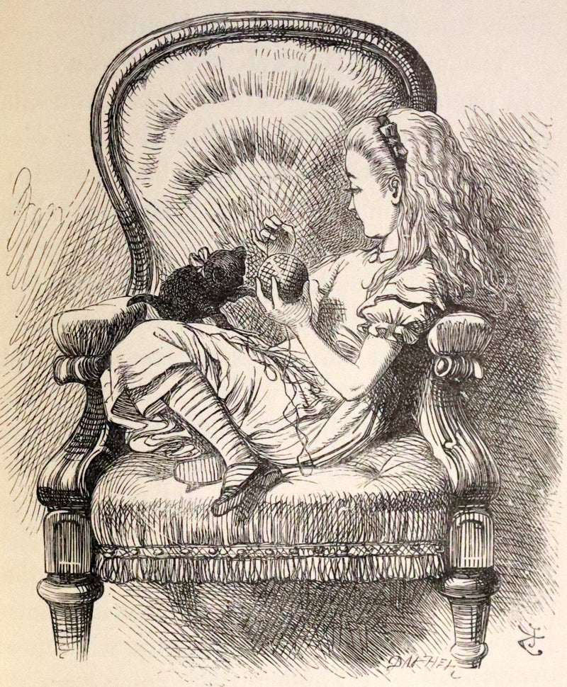 1898 Rare Two volumes in One - Alice's Adventures in Wonderland & Through the Looking Glass by Lewis Carroll.