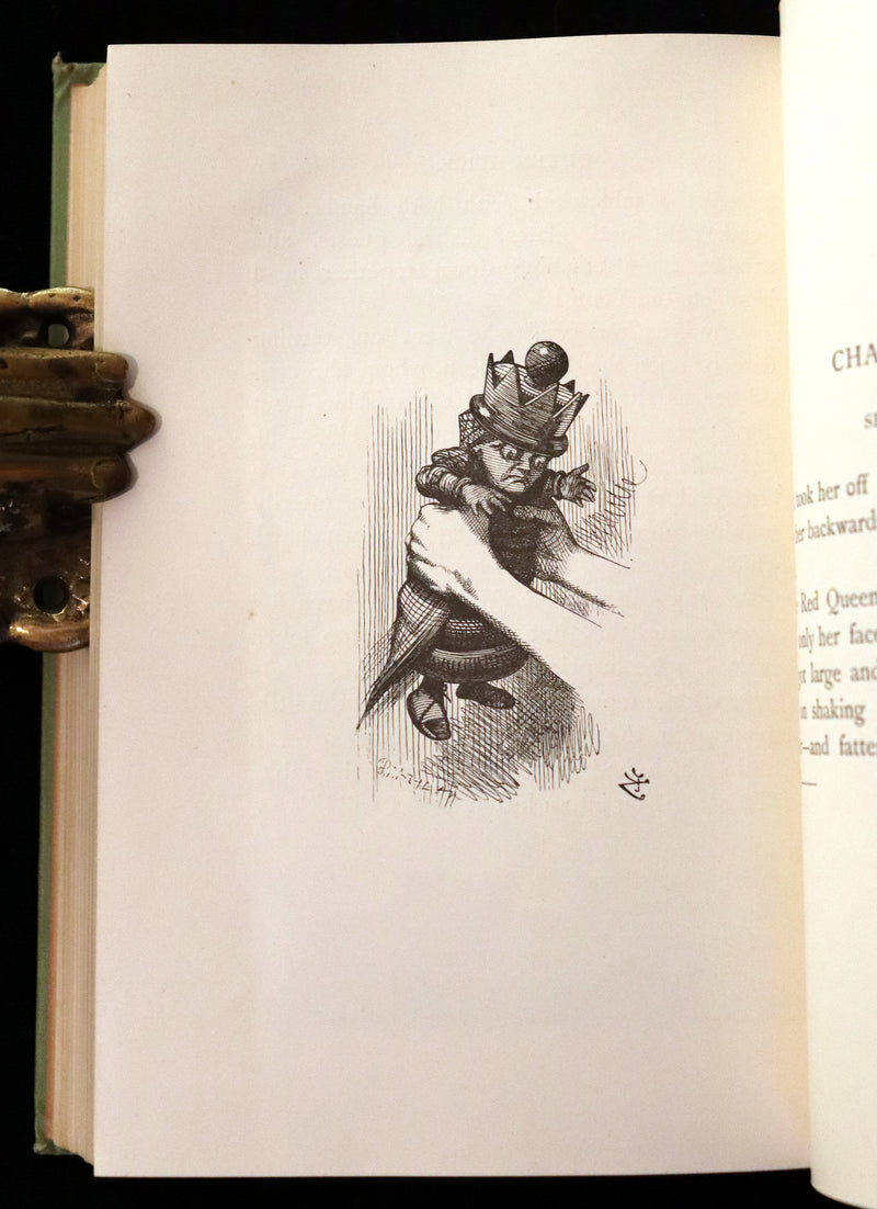 1898 Rare Two volumes in One - Alice's Adventures in Wonderland & Through the Looking Glass by Lewis Carroll.