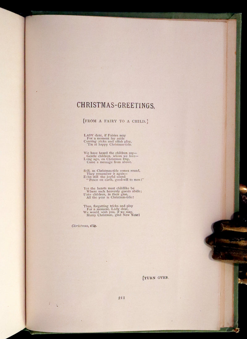 1898 Rare Two volumes in One - Alice's Adventures in Wonderland & Through the Looking Glass by Lewis Carroll.