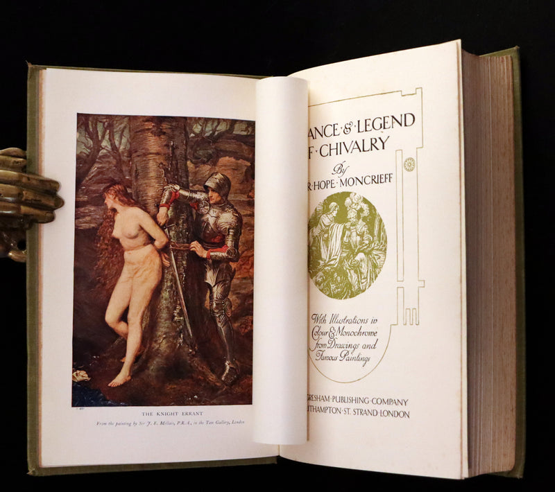 1912 Rare First Edition - ROMANCE and LEGEND of CHIVALRY by A. R. Hope Moncrieff.